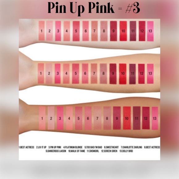 Charlotte Tilbury Hollywood Lips Matte Lip Gloss - Pin Up Pink - NIB - $34 MSRP - Picture 9 of 11